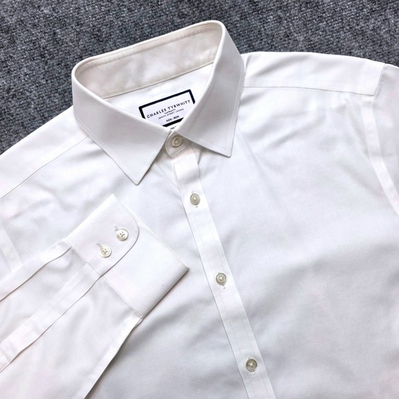 Charles Tyrwhitt Other - Charles Tyrwhitt Men's Dress Shirt 16 34 Extra Slim Fit White Non-Iron 41 86cm